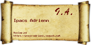 Ipacs Adrienn névjegykártya